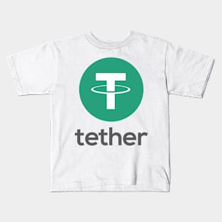 USDT Coin Cryptocurrency Tether crypto Kids T-Shirt